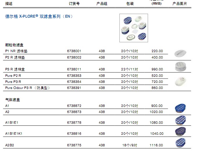 德爾格濾毒盒